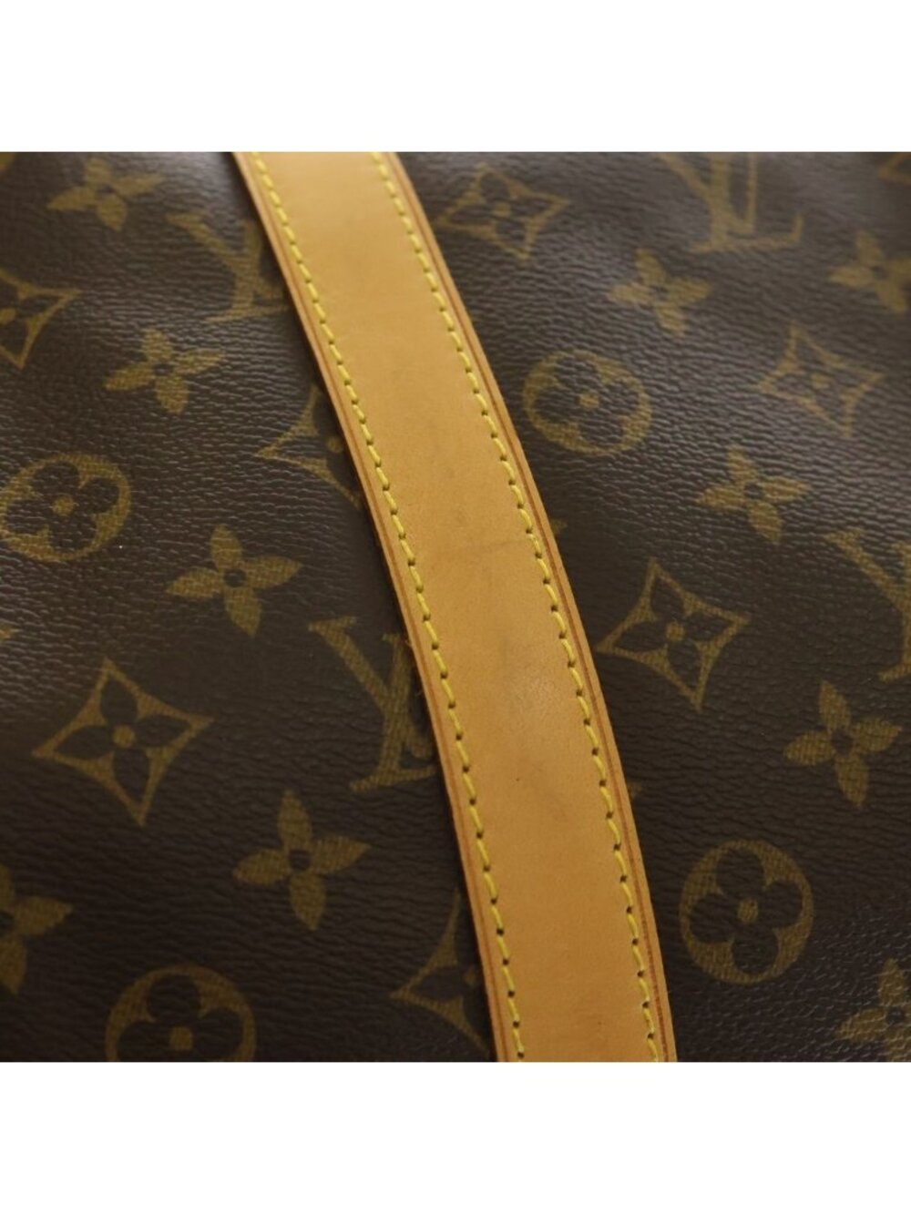 Louis Vuitton Monogram Keepall Bandouliere 50 Boston Bag Brown Leather - Picture 6 of 7